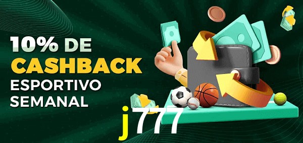 10% de bônus de cashback na j777